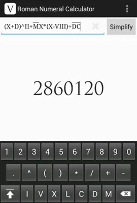 Roman Numerals Converter android App screenshot 3